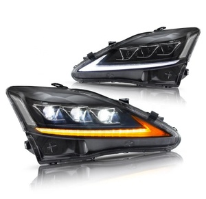 Araba ön modifiye LED far yükseltme LED farlar için Lexus IS250 isis220d ISF 2006-2012 ön ışıkları montaj - Product Image 3