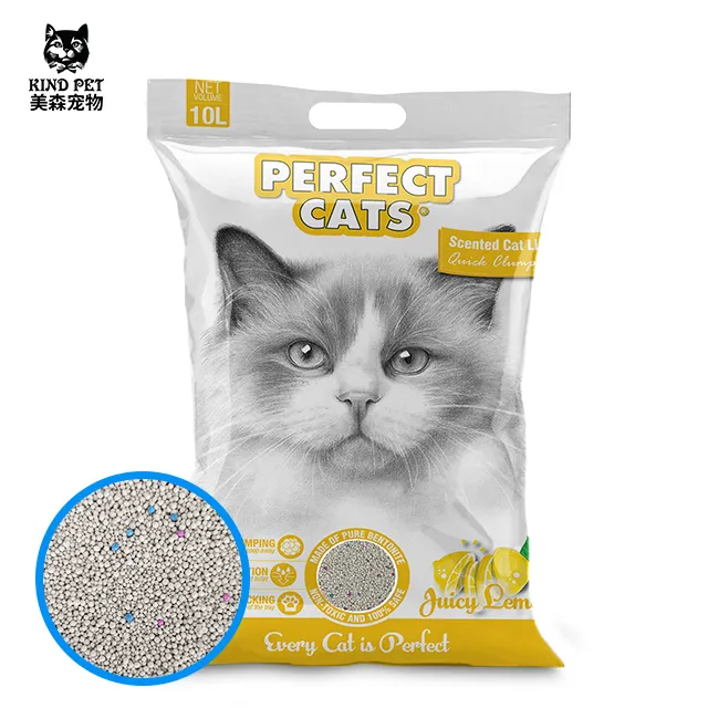 Tier pflege produkte Schnelle Verklumpung Bentonit Mineral Cat Sand Wurf