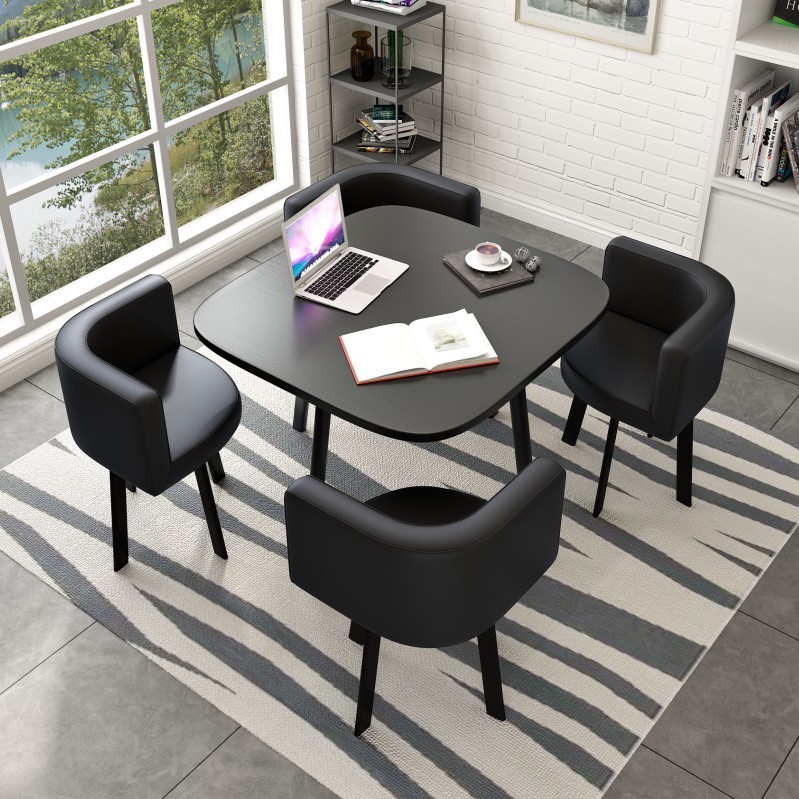 Black leather chair