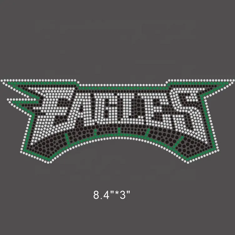 Eagle ferro personalizado em bling brilhante quentes-correção motivos de strass