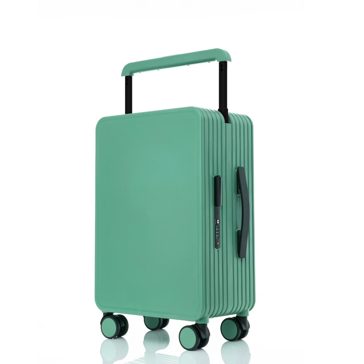 Green suitcase wide