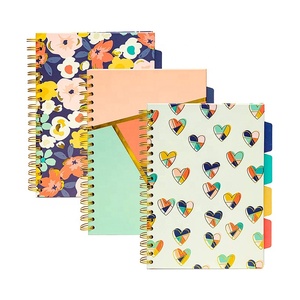 Impresión personalizada B5 diario nota libro índice espiral cuaderno planificador Mini bolsillo Bloc de notas forrado Universidad papel rayado