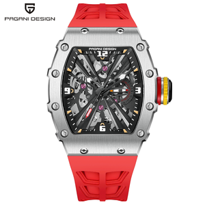 <span class=keywords><strong>PAGANI</strong></span> DESIGN 1738高級新着カスタムロゴ工場卸売販促用メンズクォーツ時計シリコンストラップ付き