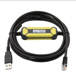 Industrial Grade USB-ETH USB Convert To Ethernet Programming Cable For HMI S7-200 Smart S7-1200/1500 FX5U Series PLC - Product Image 1