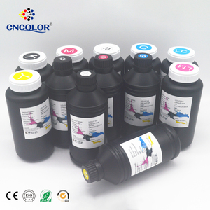发光二极管紫外油墨柔性软紫外打印机油墨，用于Epn DX4 DX5 DX7 TX800 XP600 1440印刷皮革灯箱聚氯乙烯、TPU等 - Product Image 1
