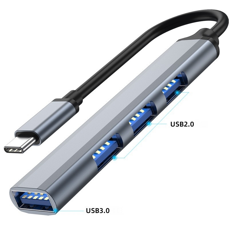 TYPE-C HUB Grey Silver