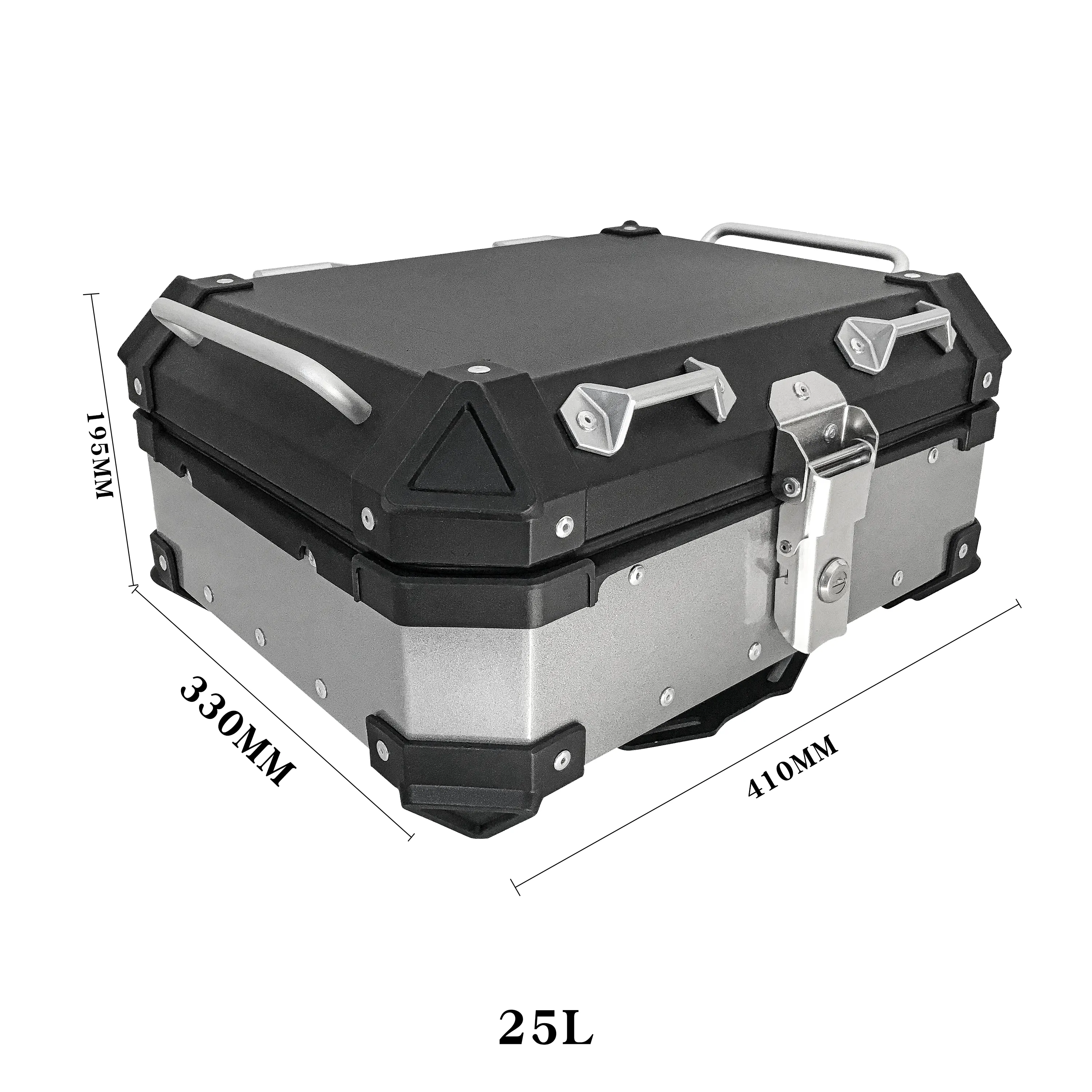 22L High quality Motorcycle Delivery Trunk Waterproof Top Box Aluminum Alloy Motorcycle