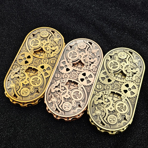 Cơ khí bánh quy bánh răng 7-in-1 kim loại Xúc xắc Đôi bánh xe Spinner RPG bàn trò chơi cầm tay kỹ thuật số xúc xắc DND kim loại xúc xắc - Product Image 4