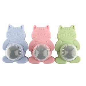 Venta caliente pura hoja de menta Natural Material cubierta diseño 360 rotación Catnip bola juguete gato Nip juguete
