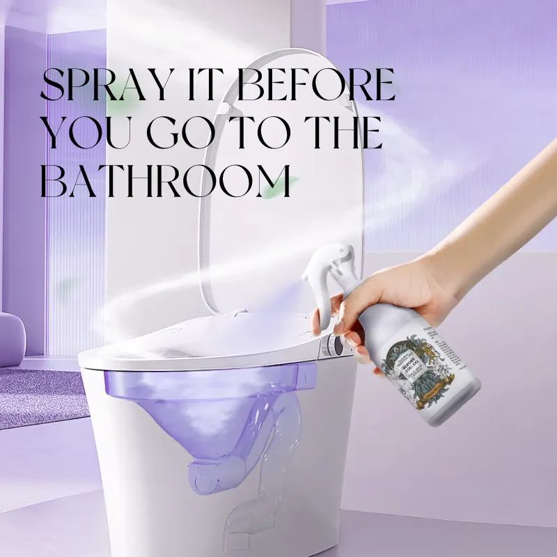 بخاخ معطر جو طبيعي رائج كعطر المرحاض ومزيل للرائحة يستخدم في الحمام المنزلي بخاخ معطر للحمام لإزالة رائحة البراز قبل الذهاب إلى الحمام
