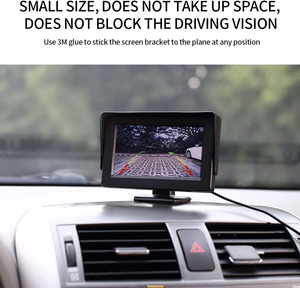 4.3&quot; Screen for Rear View <strong>Reverse</strong> Camera TFT <strong>LCD</strong> <strong>Display</strong> HD Digital Color 4.3 Inch PAL/NTSC with Suction Mount Car Monitor - Product Image 6