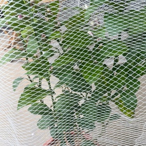 Red de jardín para cubierta de insectos e insectos para pájaros, mosquitera de tela de malla blanca de varios tamaños para protección de frutas y verduras