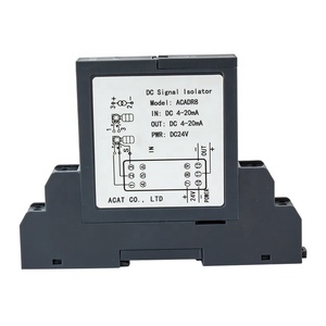 Convertidor de señal de 1 entrada y 2 salidas 4-20ma DC aislador de señal analógica aislamiento electromagnético acondicionador aislador precio - Product Image 1