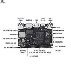 Khadas VIM3 בסיסי/pro Amlogic A311D SBC עם 5.0 חולצות NPU אחת לוח מחשב CN; גואה OEM