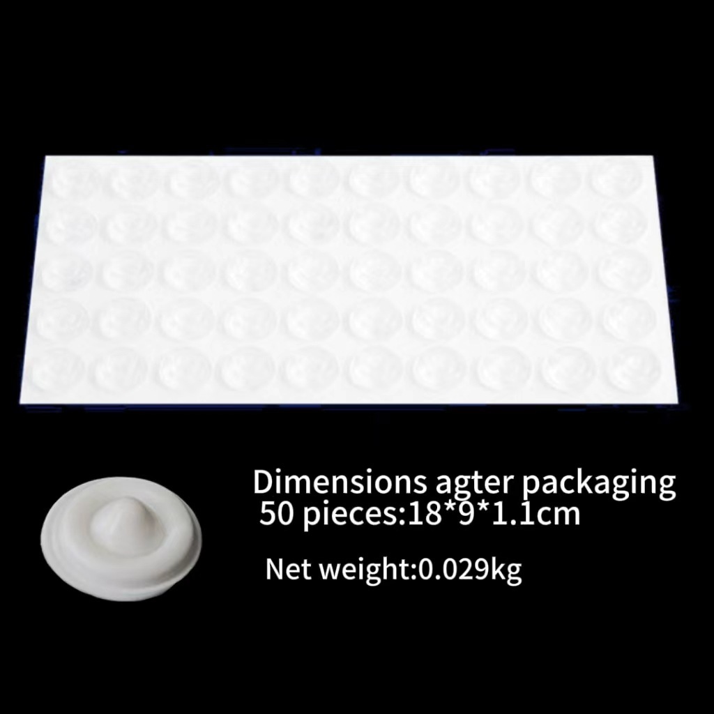 One sheet of 50 white granules