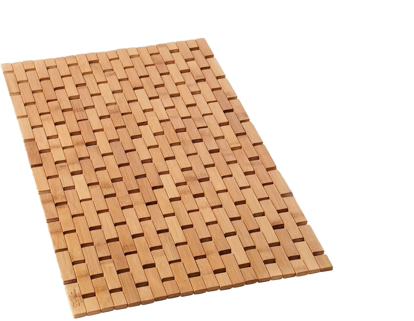 Tapis de douche en bambou naturel solide et écologique personnalisé tapis antidérapants pour sol de salle de bain tapis de douche en bois produits de salle de bain