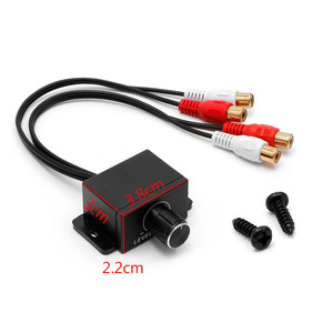 Amplificador de potencia automotriz Regulador de volumen RCA hembra Entrada/Salida 2RCA macho/hembra volumen de control - Product Image 4