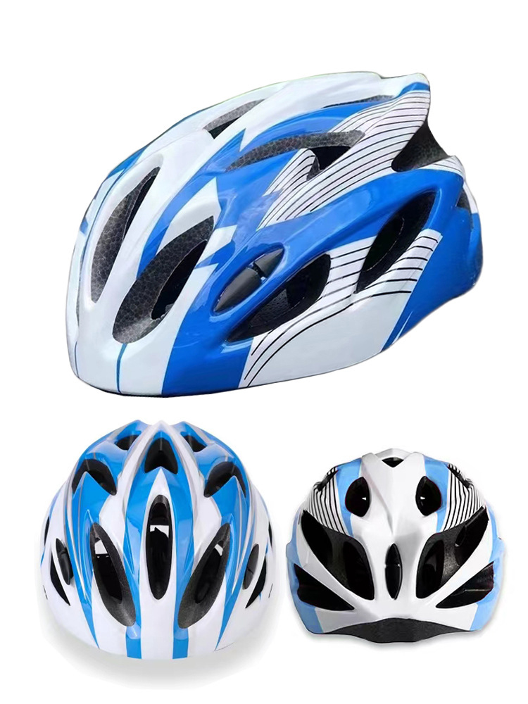 línea azul y blanca