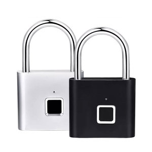 指纹储物柜锁指纹挂锁智能数字生物识别防水指纹锁带USB充电 - Product Image 2