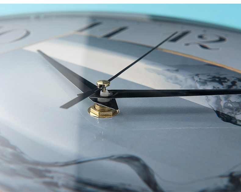 12 inch Wall clocks with a glass pattern  Hit the clock round wall clock can be customized