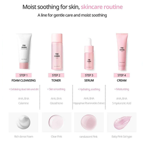 Custom Gentle Care Moist Soothing Whitening Anti-aging&amp;wrinkle Skincare Set Skin <strong>Advanced</strong> Moisturizing and Hydrating Pink <strong>Kit</strong> - Product Image 2