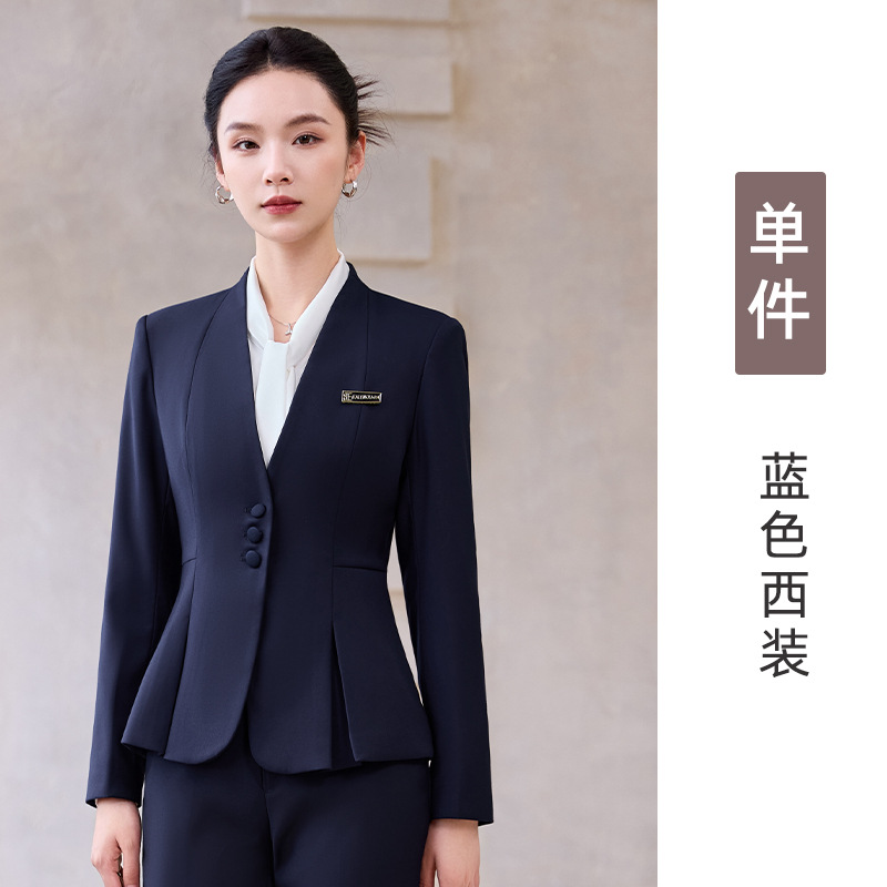 blue suit