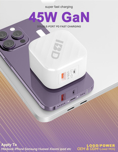 IBD hızlı cep telefonu Au İngiltere abd katlanabilir fiş seyahat adaptörü 2 3 çift Usb A tipi C çok liman Qc3.0 PD 40w 45w 65w Gan duvar şarj - Product Image 4