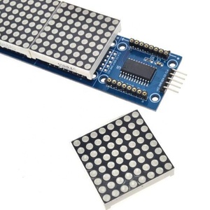 4 in 1 originale MAX7219 Modulo A Matrice di punti Per Il Microcontrollore Display con 5P Linea di Rosso Verde Blu