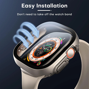 เคสป้องกันหน้าจอกระจก PC ใสสำหรับ Apple Watch 45มม. 49มม. 41มม. 44มม. เข้ากันได้กับ iWatch Series 10 9 8 7 - Product Image 6