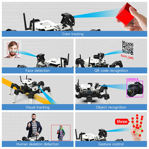 Robot in lega di alluminio 18DOF Muto S2 Hexapod AI con funzioni visive AI basate sulla programmazione OpenCV Python3 per Jetson NANO