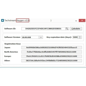 PASSCODE V4.5/V4.6 per Techstream V18.00.008 registrazione Software Keygen calcolatrice Smart Code Reset per Toyota/Scion/Lexus - Product Image 5