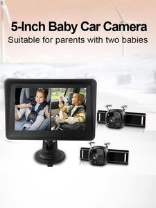 Akıllı 720P Video bebek izleme monitörü çift kanallı AV girişi gece görüş sevimli görünüm bebek kamerası güvenli sürüş koruma Pet - Product Image 3