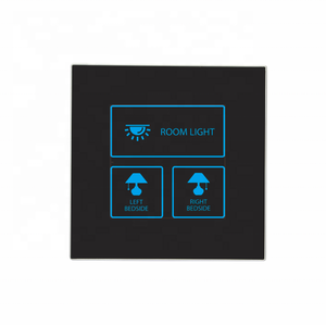 Sistema de habitación de invitados, interruptor de cristal Led personalizado, Control inteligente de Hotel, Software de ordenador