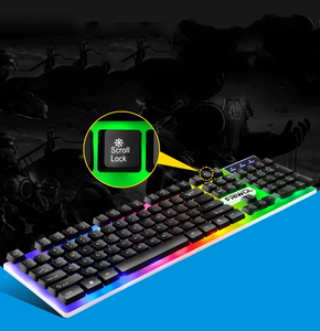 X517 Fábrica Personalizada Computadora Led Gaming Keyboard And Mouse Combos Teclado Klavye Usb Wired Mouse And Keyboards Sets para escritorio - Product Image 3