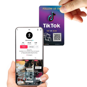 Google/ins/FB/TK kartvizitlerinde özelleştirme sosyal medya kartı incelemesi NFC iyi yorum kartları - Product Image 2