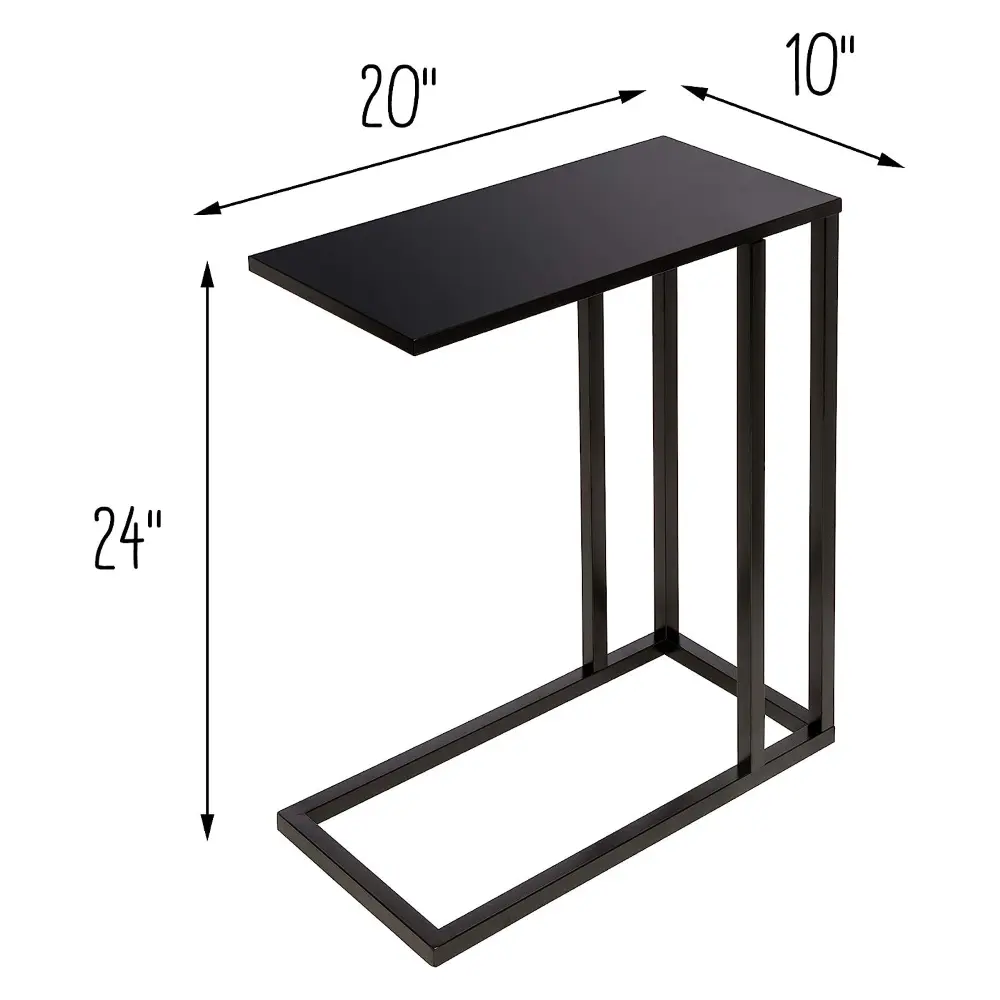 Étagère de Table de présentation rectangulaire en forme de C simple moderne de construction ferme