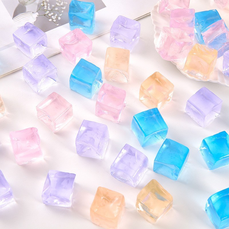Ice cube squeeze toy