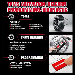 Herramienta de servicio TPMS de mano LAUNCH ITPMS, herramienta de detección de presión de neumáticos de coche i-TPMS, actualización de TSGUN, compatible con todos los sensores de 315/433MHz - Product Image 6