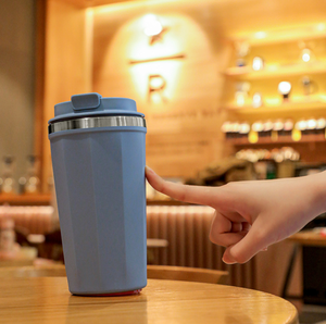 レーザー刻印コーヒーマグ二重壁ステンレス鋼ビッグマグコーヒー転倒防止