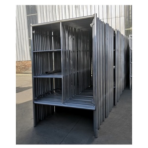 Escalera de Marco H galvanizada Caminar a través del andamio Andamio de marco de estilo moderno para la construcción de edificios