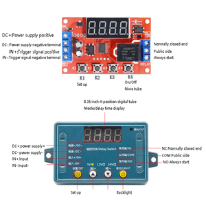 Nacheinander DC 5V 12V 24V 10A Einstellbarer Timer-Relais schalter Digital anzeige Zeit wiedergabe Trigger Pulse Cycle Timer Delay Switch
