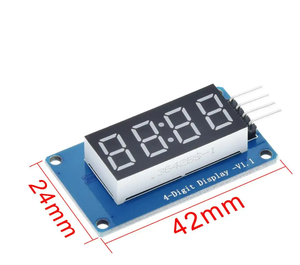Modulo Display 7 segmento 4 bit orologio 0.36 pollici anodo rosso tubo digitale quattro TM1637 LED - Product Image 5