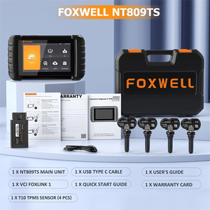 Para FOXWELL NT809TS Sistema completo OBD2 lector de código nueva versión de Software prueba bidireccional TPMS reaprendizaje programación para automóviles