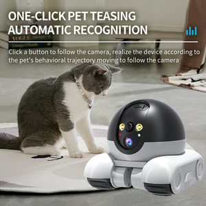Akıllı pet köpek AI güvenlik monitör tankı kablosuz güvenlik kamera dahili pil hareketli Pet kamera arkadaşı Robot wifi - Product Image 3