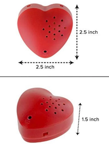 Botón parlante grabable personalizado en forma de corazón de la canción tú mismo - Product Image 2
