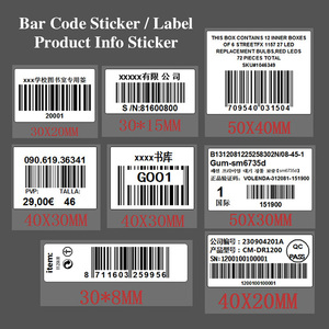 Low MOQ Cheap <strong>Custom</strong> Printing Paper Barcode QR Code Sticker <strong>Label</strong> Printing Shipping <strong>Label</strong> Roll