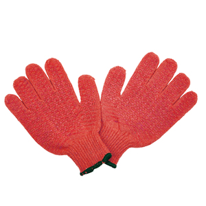 C6071 7G T/<strong>C</strong> <strong>String</strong> Knit <strong>with</strong> Cross PVC Cover Cotton Work Gloves for Safety - Product Image 4