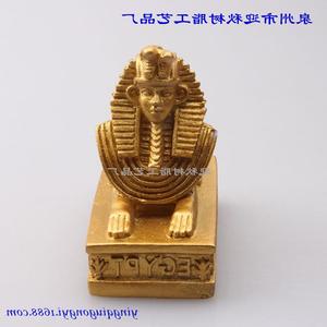 古代エジプトの神話上の人物のスフィンクス建物の精神的な砂のテーブルセット樹脂工芸品 - Product Image 2