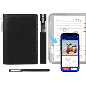 Venta directa de fábrica Smart Notebook Smart Pen Business Notebook con unidad flash USB Cremallera de bloqueo de huellas dactilares y software - Product Image 1