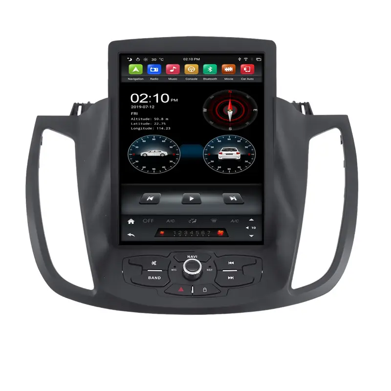 KD-10406 klyde Nuova Vendita Calda PX6 Sei Core Telsa Android 9 Grande Schermo Autoradio Android Per Ford KUGA 2013 2014 2015 2016 2017